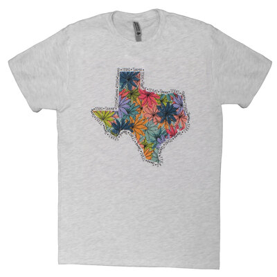 Floral Texas State T-Shirt